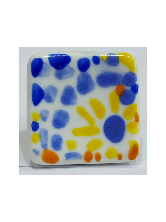Knob Furniture made of Porcelain in Multicolour Color 9100-000-XEIR 1pcs