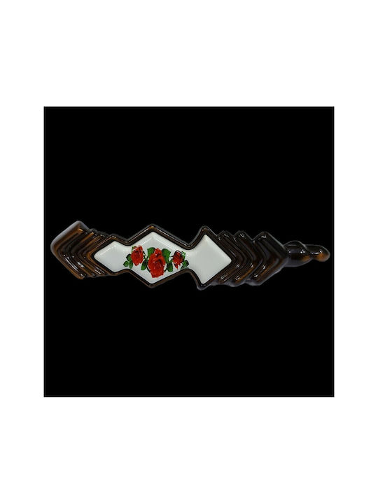 Antik Handgriff Möbelgriff aus Porzellan & Metallisch & Zamak in Kupfer Farbe 187mm (Zentrenabstand 160mm) 7811-FAB-009 1Stück