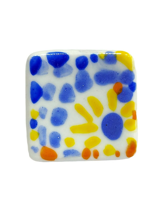 Knob Furniture made of Porcelain in Multicolour Color 9100-000-XEIR 1pcs