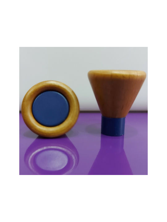 Kids Knob Furniture made of Wooden & Metallic & Zamak in Blue Color 0239-BLE1 1pcs