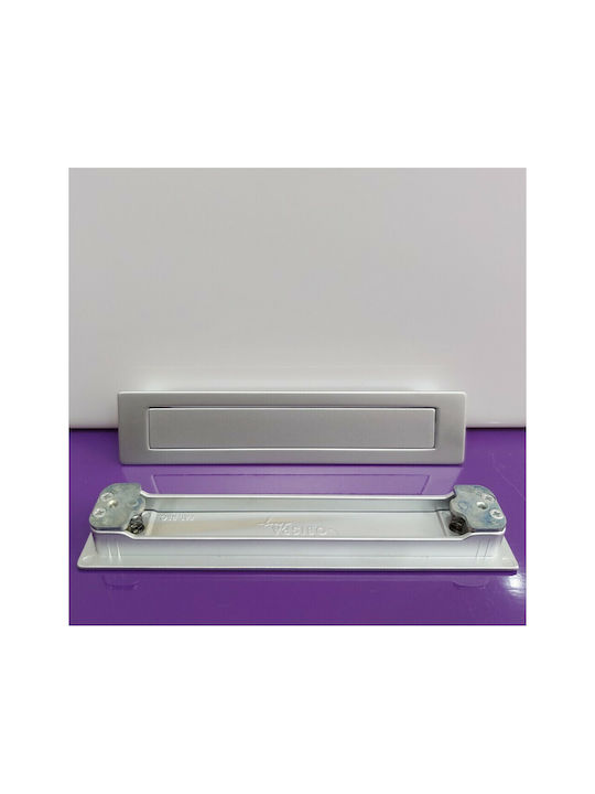 Obispa Handle Furniture Flush Handle made of Metallic & Zamak in Silver Color 147mm (Center Distance 128mm) 0460-10C1 1pcs