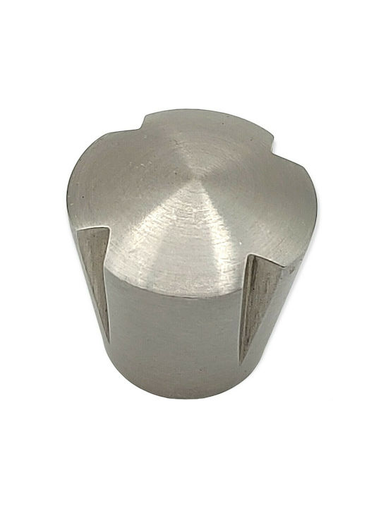 Furnipart Buton Mobilier din Metal & Zamak în Culoare Argintiu 7235-00G1 1buc