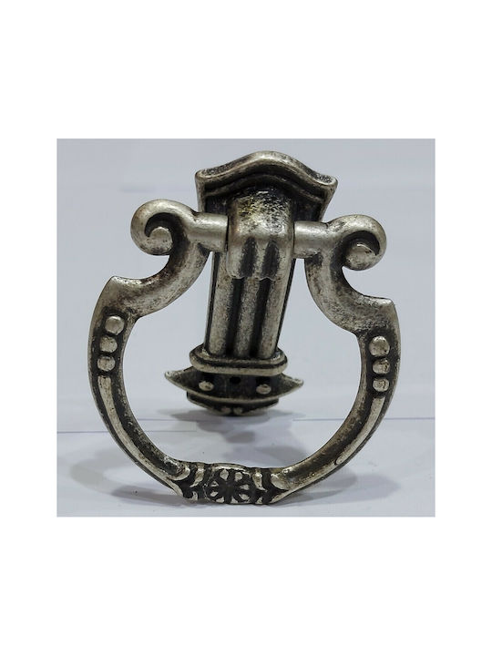 Pamar Antic Mâner Mobilier din Zamak & Metal în Culoare Argintiu 0725-ARG1 1buc