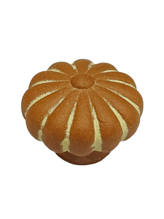 Nesu Knob Furniture made of Ceramic in Orange Color 11172-MAU1 1pcs