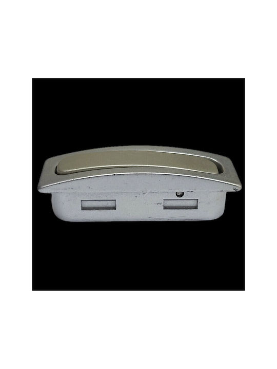 Pamar Buton Mobilier Mânere de mobilier din Zamak & Metal în Culoare Argintiu 0721-000-12B1 1buc