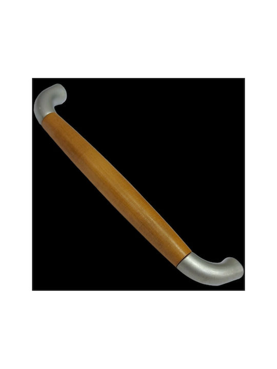 Handle Furniture made of Wooden & Metallic in Brown Color 174mm (Center Distance 160mm) 0272-160-10C 1pcs