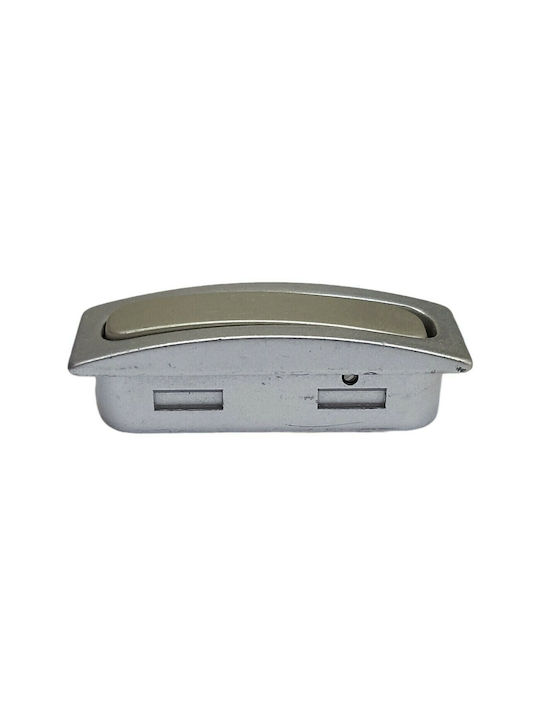 Pamar Buton Mobilier Mânere de mobilier din Zamak & Metal în Culoare Argintiu 0721-000-12B1 1buc