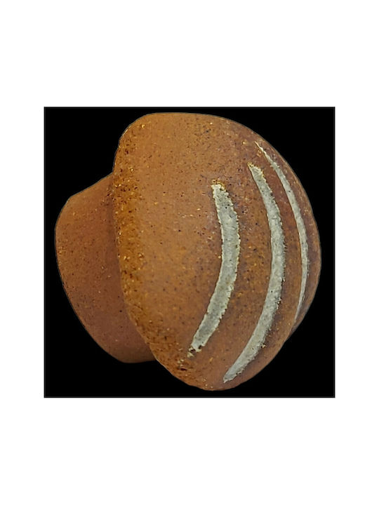 Nesu Knob Furniture made of Ceramic in Brown Color 11178-MAU1 1pcs