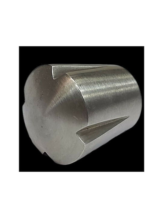 Furnipart Buton Mobilier din Metal & Zamak în Culoare Argintiu 7235-00G1 1buc