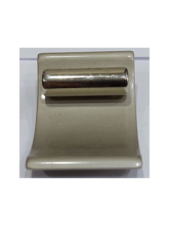 Obispa Handle Furniture made of Metallic & Zamak in Silver Color 43mm (Center Distance 16mm) 0124-016-12B1 1pcs