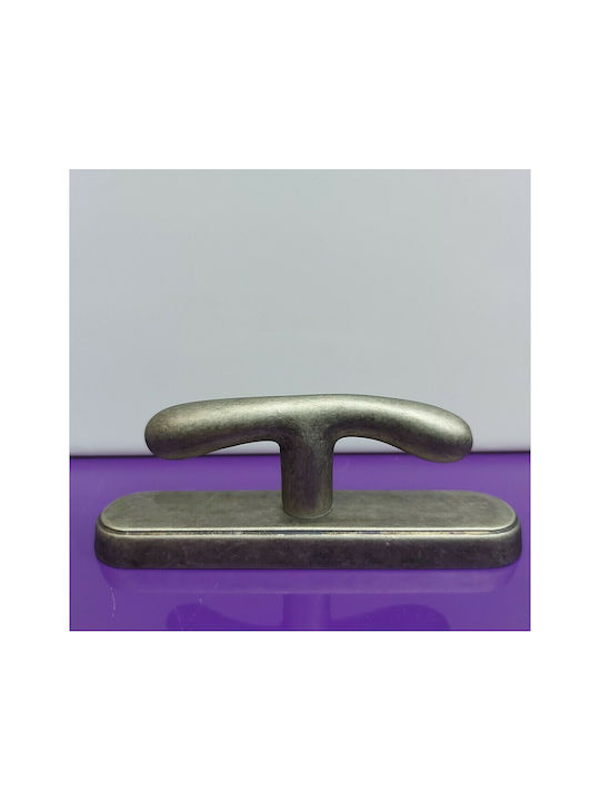 Window Latche Silver 163mm (Hole Centers 37mm) 10888-BRZ1