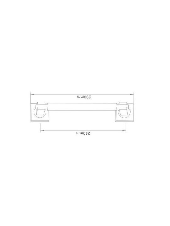 Finetto Handgriff Vordertür 243-9600BSN#CH Silber