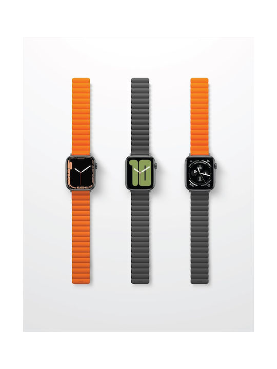 Uniq Revix Reversible Armband Silikon Storm Blue (Apple Watch 44/45/46mm/Ultra 49mm) UNIQ-49MM-REVSBLUCGRY