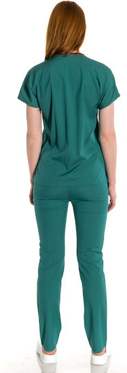 Hose & Bluse Set Khaki