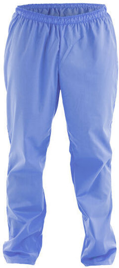 Women's Light Blue Medical Pants Cotton and Polyester