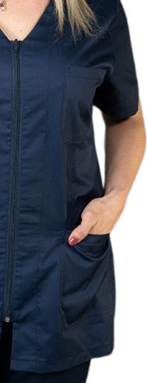 Medizinische Jacke Marineblau