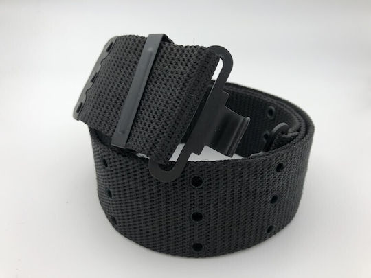 Military American Type Strap Belt 55mm Black
