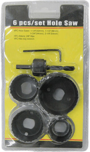 Σετ Ποτηροπρίονα Hole Saw με Διάμετρο από 32mm έως 54mm για Ξύλο