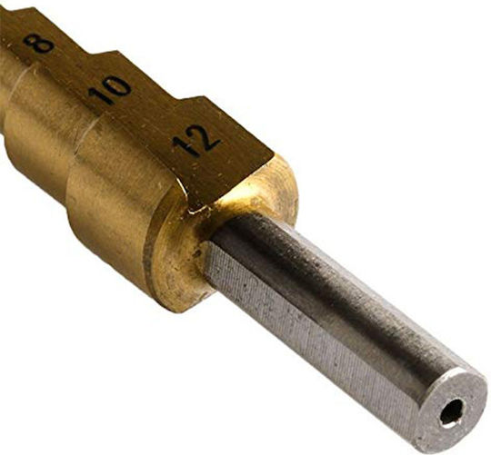 Conical Drill HSS Titanium with Triangular Shank for Metal και Wood
