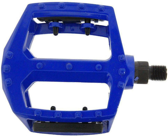 Flat Bicycle Pedals Blue