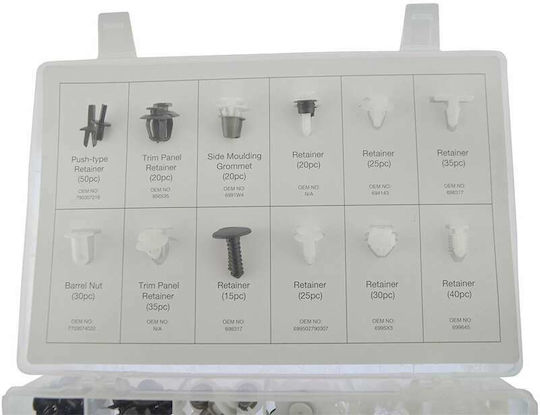 Car Plastic Clips 345 Pieces