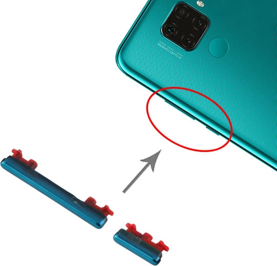 Side Keys Blue for Huawei nova 5i Pro