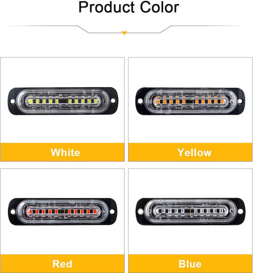 Truck Volume Lights 1pcs 12 / 24V - White 000.230.10190