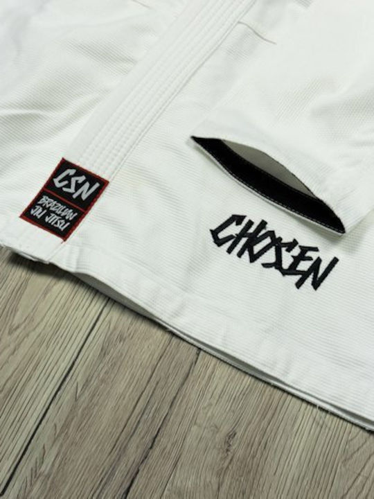 Chosen Ανδρικό Παντελόνι Brazilian Jiu Jitsu Λευκό