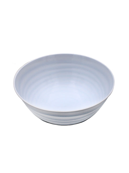 Plastic Salad Bowl White 27x27cm