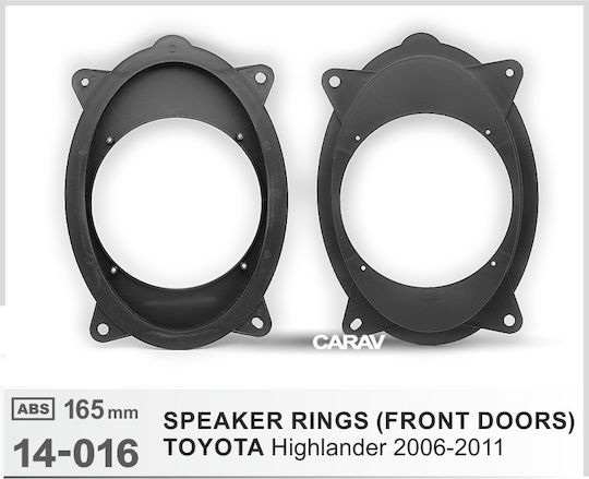 Speaker Ring Car Front Toyota Highlander 2pcs