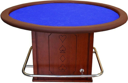 Pokeritems Pokertisch Holz Blau 1Stück