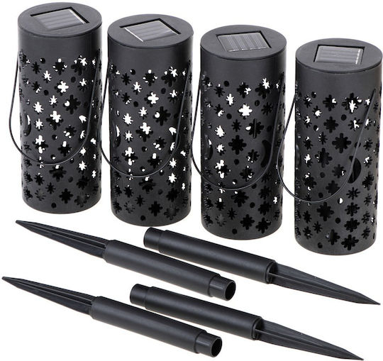 Solar Lamps Lantern Stars Moons 4pcs Set 4 Eingesteckte Solarleuchten Laternen