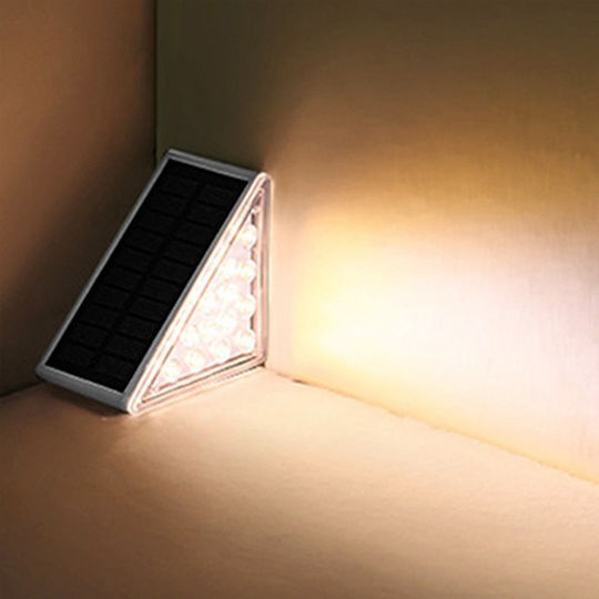 Set of 2 Floor Solar Lights 0.6W 80lm Warm White 3000K with Photocell IP67