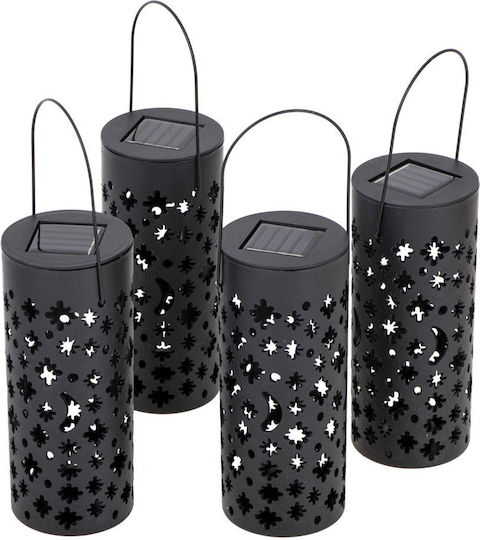 Solar Lamps Lantern Stars Moons 4pcs Set 4 Eingesteckte Solarleuchten Laternen