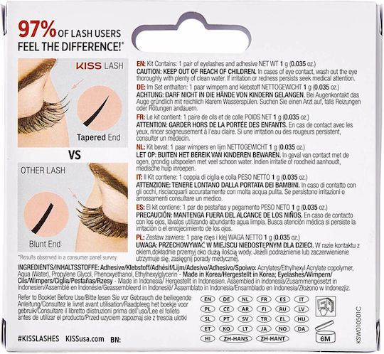 Kiss So Wispy Lash 01 Μαγνητικές Βλεφαρίδες So Wispy Μαύρες