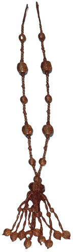 Tie-Back Rope made of Metal Brown 1pcs