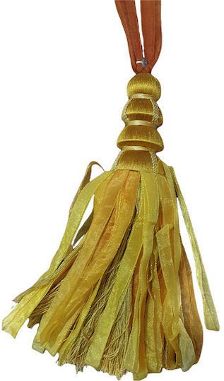 Tie-Back Magnetic made of Fabric Gold 1pcs