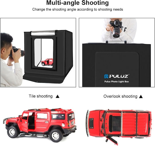 Photo Box Lighted with Multiple Backrounds 60x60x60cm
