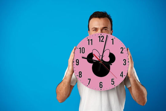Koupakoupa Ceas de Perete pentru Copii Minnie Lemn 30εκ.