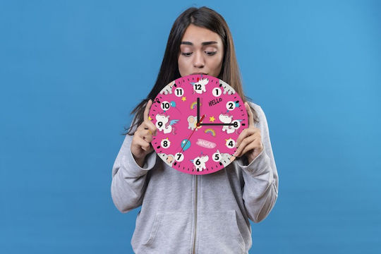Koupakoupa Kinder Wanduhr Hölzernes 19εκ.