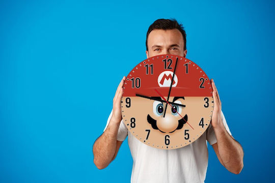 Koupakoupa Kids Wall Clock Gaming Wooden 30cm