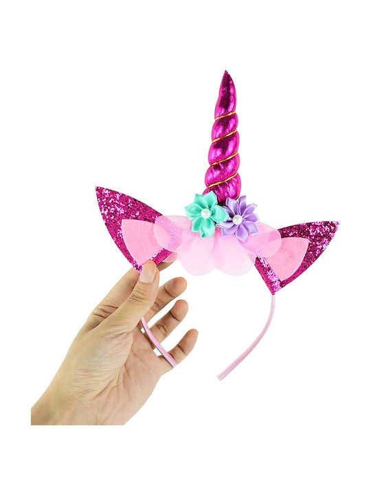 Unicorn Παιδική Στέκα Μαλλιών με Μονόκερο Ροζ