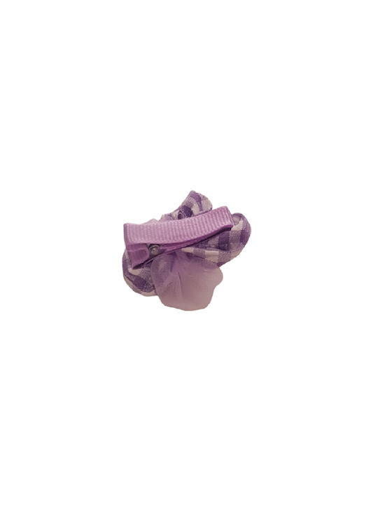 Elecool Kids Hair Clip Flower in Purple Color