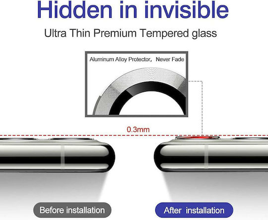 Lens Protector Kameraschutz Gehärtetes Glas Silver für das iPhone 12 Pro