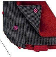 Ferribiella Black Waterproof Dog Coat with 50cm Back Length