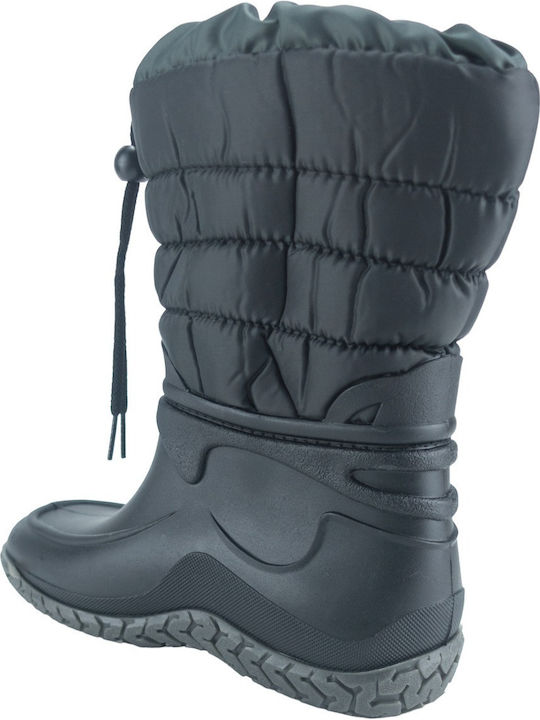 Kinder-Schneestiefel mit Schnürsenkeln Schwarze