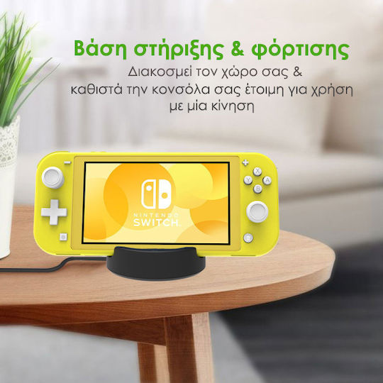 Jys Oled/switch Lite Charging Station for 1 controller Switch Black