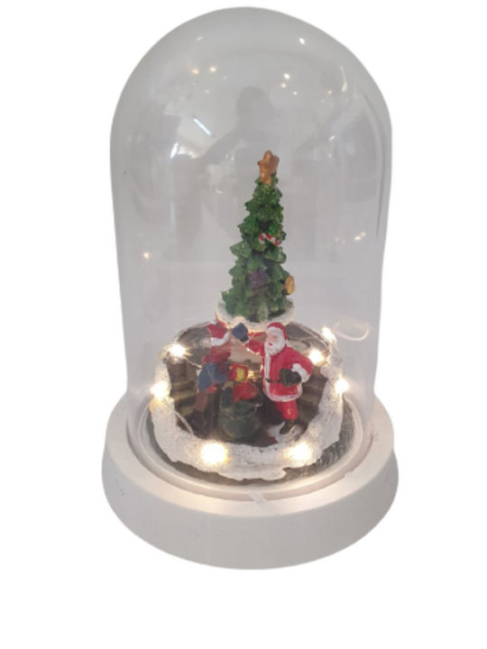 Christmas Illuminated Decorative Jar with Santa Claus