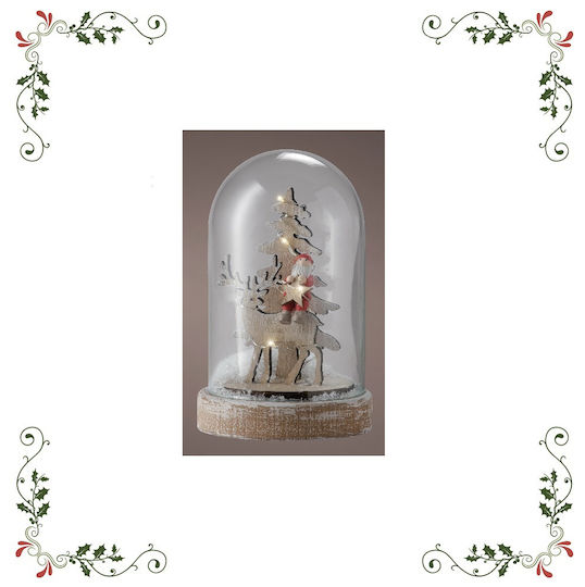 Christmas Illuminated Decorative Jar 9.5x9.5x15.5cm