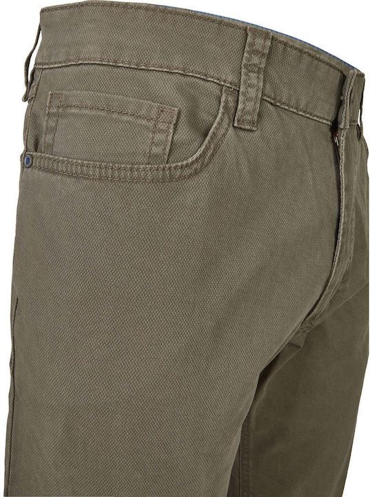 Men's Jeans Pants Elastic with Regular Fit Khaki